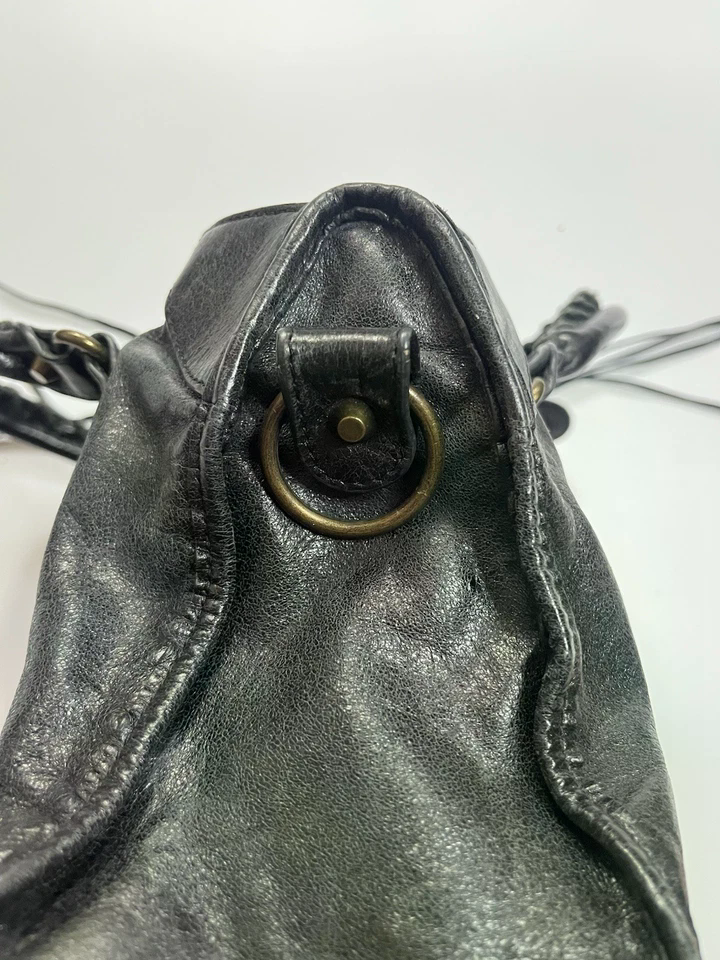 Balenciaga City Bag Black Lambskin Leather Black Vintage Avant Garde