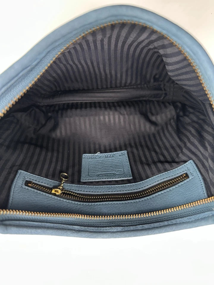 RARE VINTAGE COACH NUBUCK ERGO GLACIER BLUE