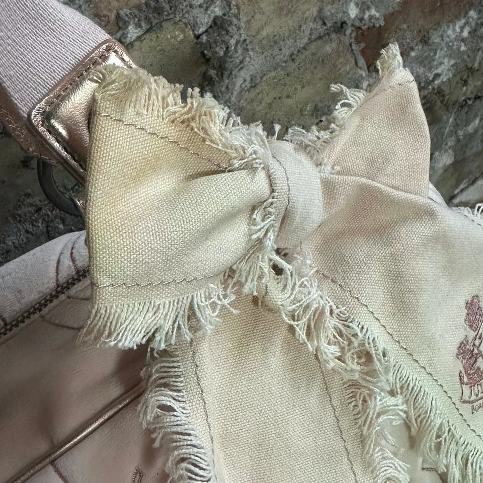 Vintage Y2K Juicy Couture Pink Velour Bowler Bag