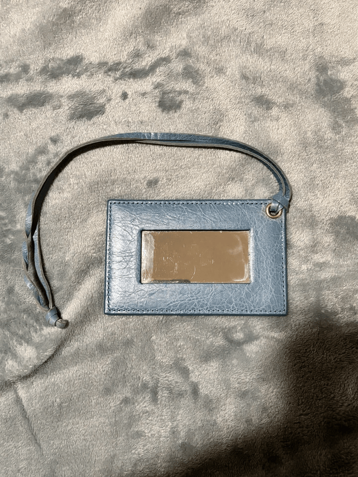 Vintage Balenciaga City Bag Velo Blue Lambskin Leather