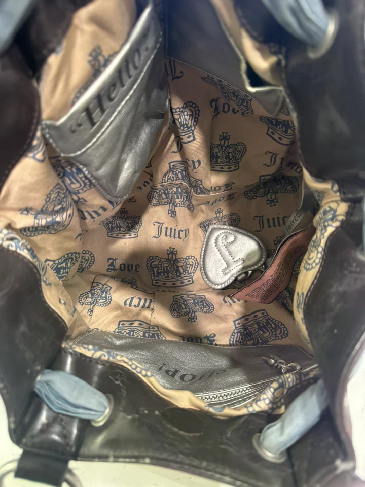 Y2K Vintage 2002 Juicy Couture Steel Blue Daydreamer Bag