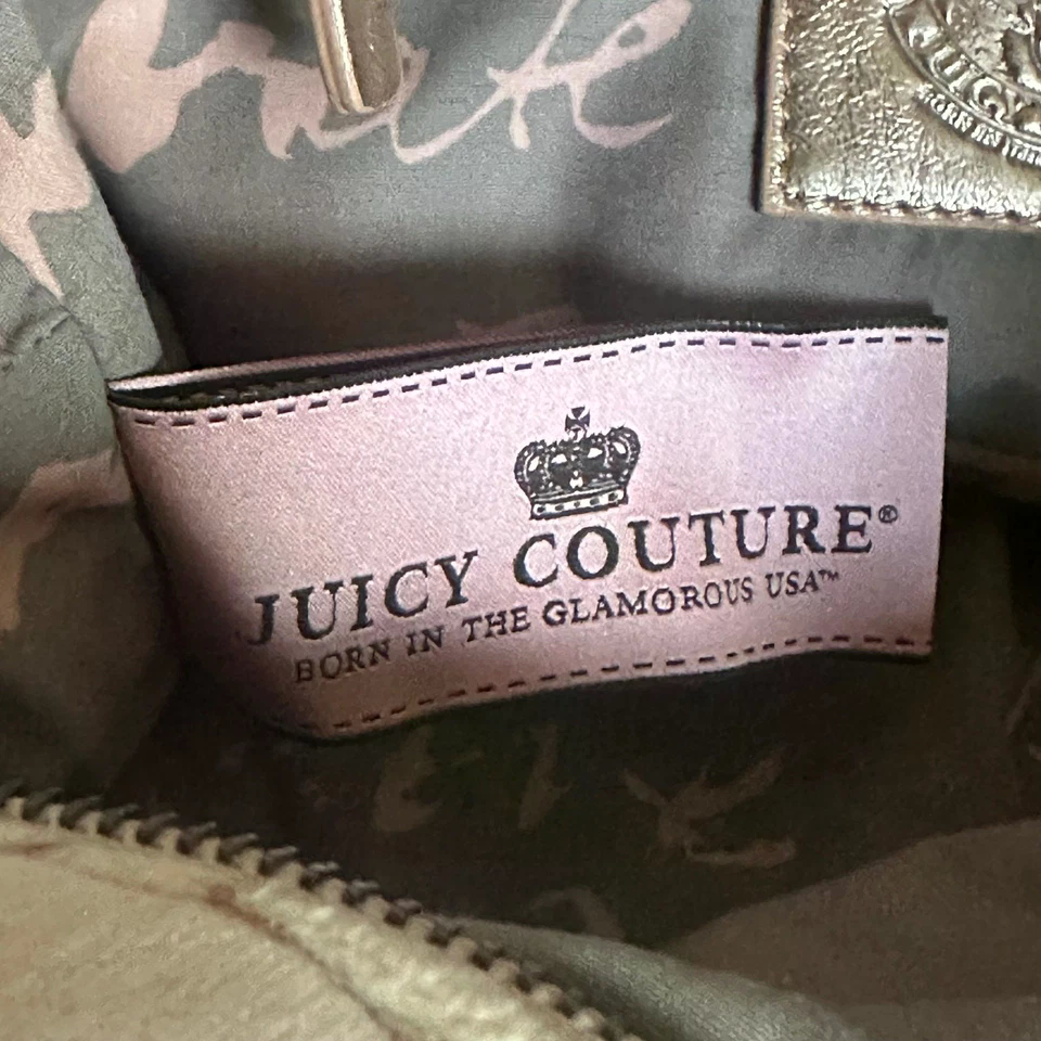 Vintage Y2K Juicy Couture Pink Velour Bowler Bag