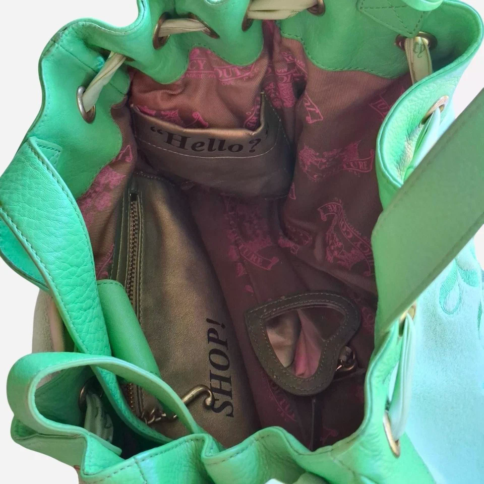 Very Rare Green Vintage Juicy Couture Scottie Dog Daydreamer Bag From 2005 Y2k