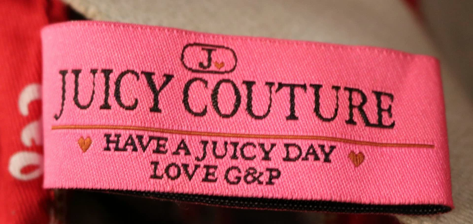 VTG Red Juicy Couture Purse Bag Handbag Terry Cloth