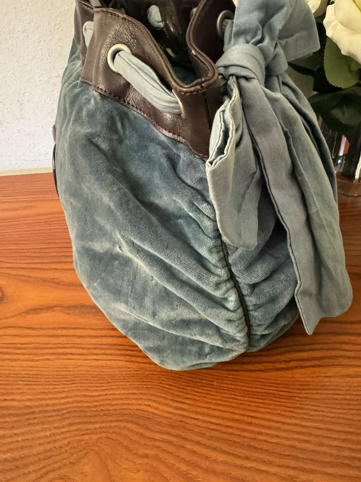 Y2K Vintage 2002 Juicy Couture Steel Blue Daydreamer Bag
