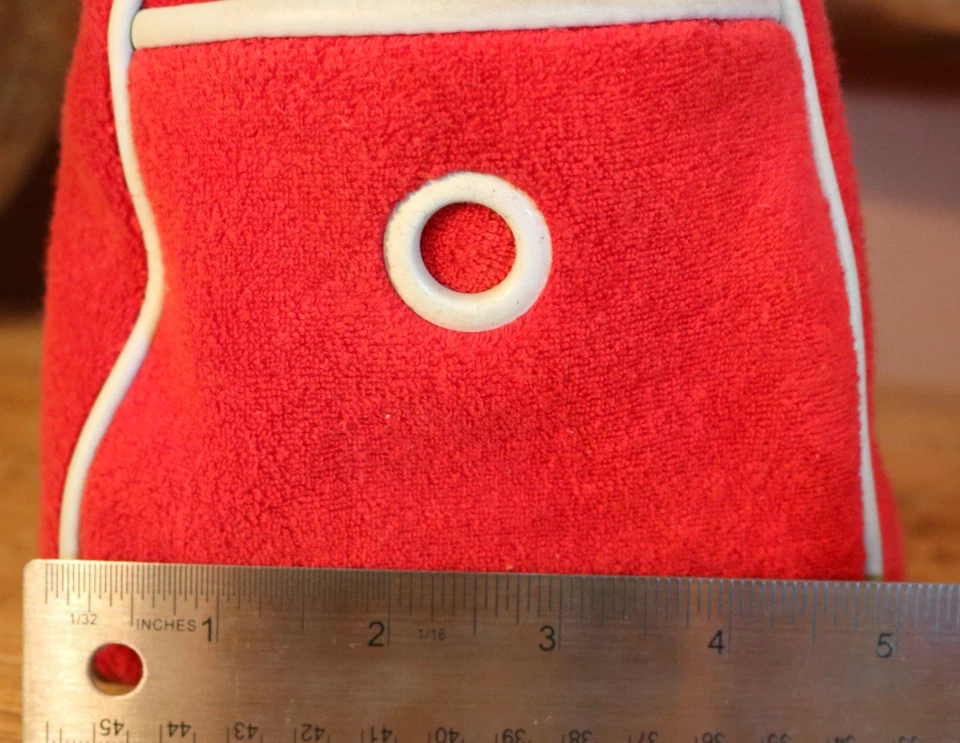 VTG Red Juicy Couture Purse Bag Handbag Terry Cloth