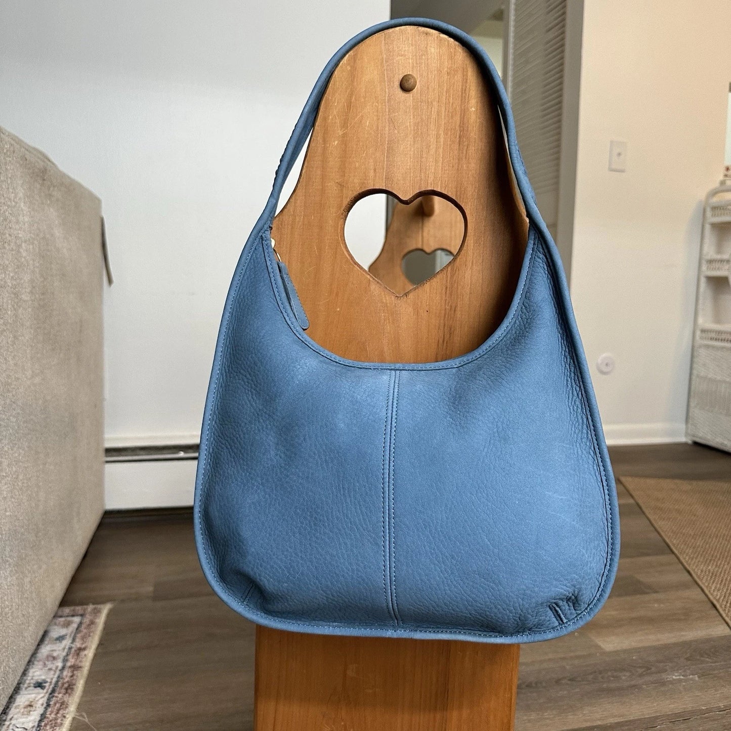 RARE VINTAGE COACH NUBUCK ERGO GLACIER BLUE
