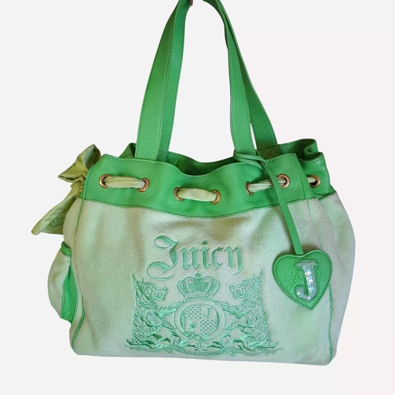 Very Rare Green Vintage Juicy Couture Scottie Dog Daydreamer Bag From 2005 Y2k