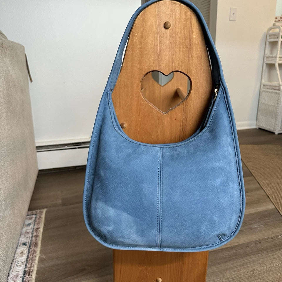 RARE VINTAGE COACH NUBUCK ERGO GLACIER BLUE