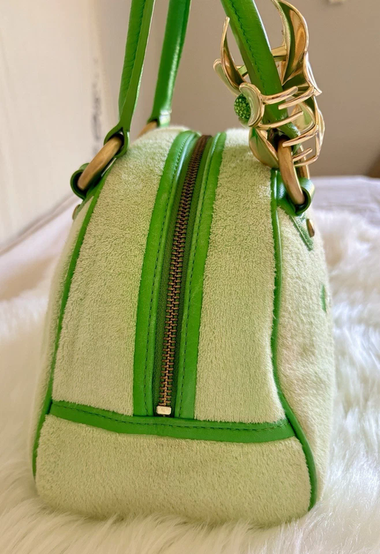 Vintage Juicy Couture Green Angel Bowler Bag