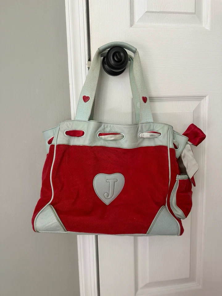 RARE VTG Juicy Couture “Her Royal Juicyness” Daydreamer Velour Bag