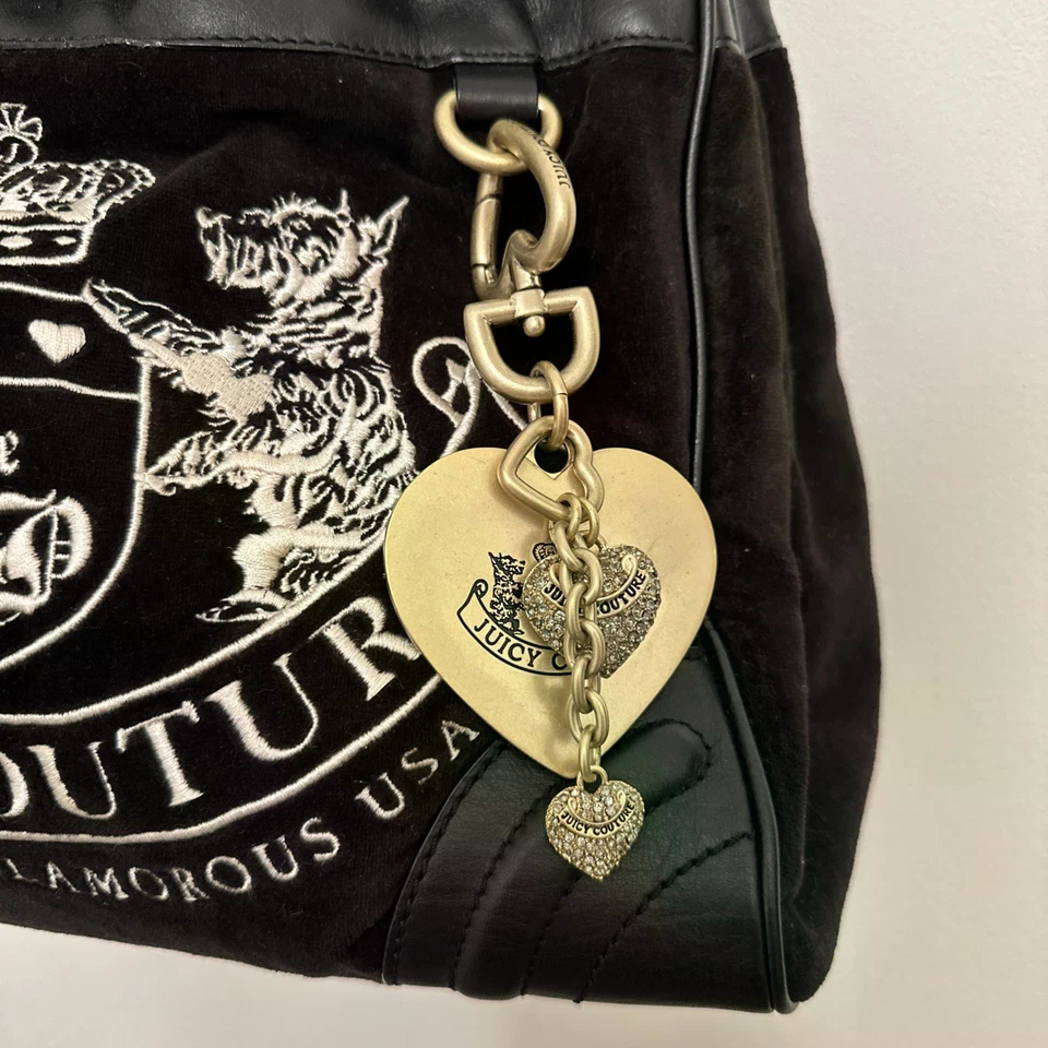 Juicy Couture Daydreamer Bag, Vintage Y2K, Juicy, Scottie Dogs velvet black