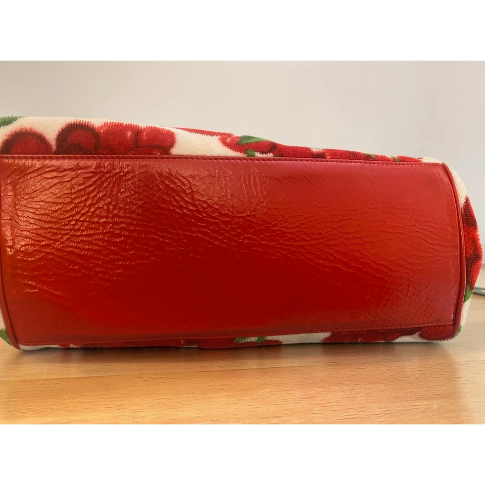 Juicy Couture Daydreamer Retro Cherry Print Red Y2K VINTAGE Shoulder Bag