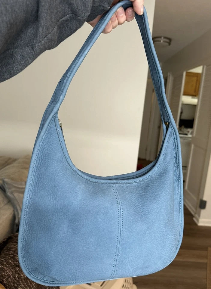 RARE VINTAGE COACH NUBUCK ERGO GLACIER BLUE