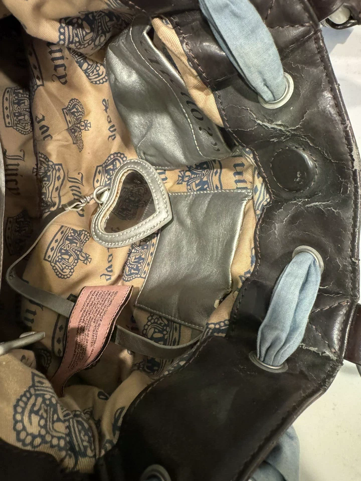 Y2K Vintage 2002 Juicy Couture Steel Blue Daydreamer Bag