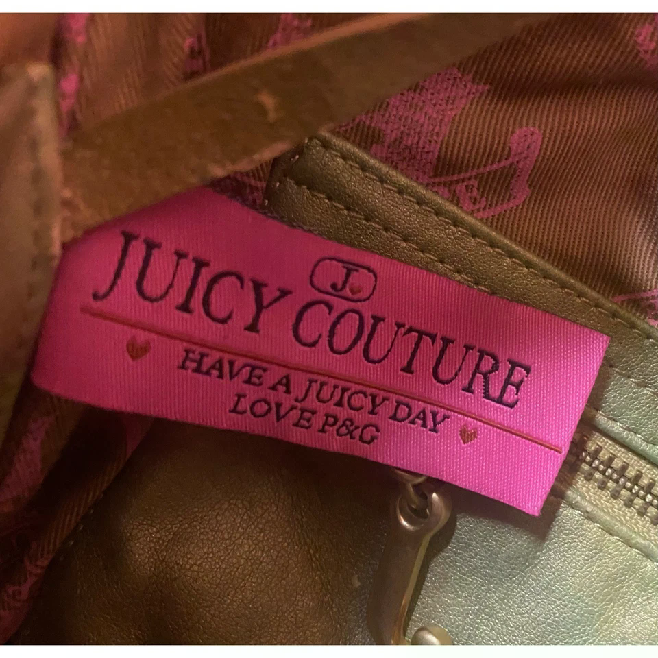 Juicy Couture Daydreamer Retro Cherry Print Red Y2K VINTAGE Shoulder Bag