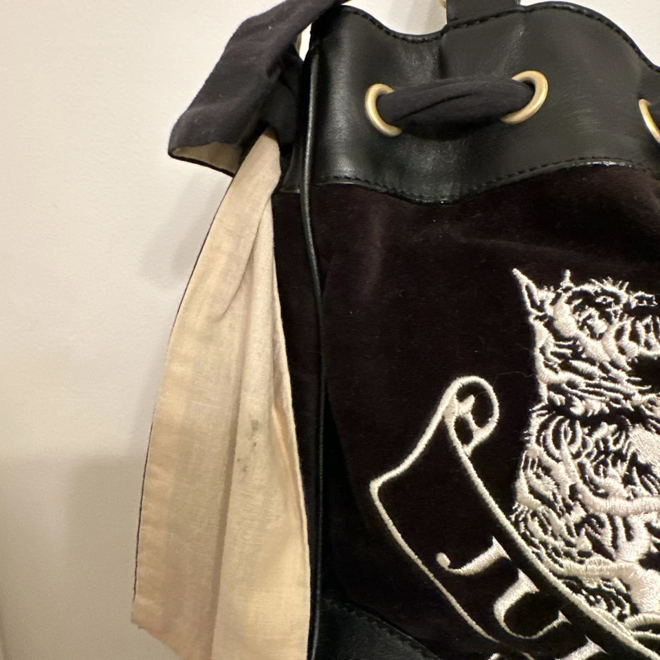Juicy Couture Daydreamer Bag, Vintage Y2K, Juicy, Scottie Dogs velvet black