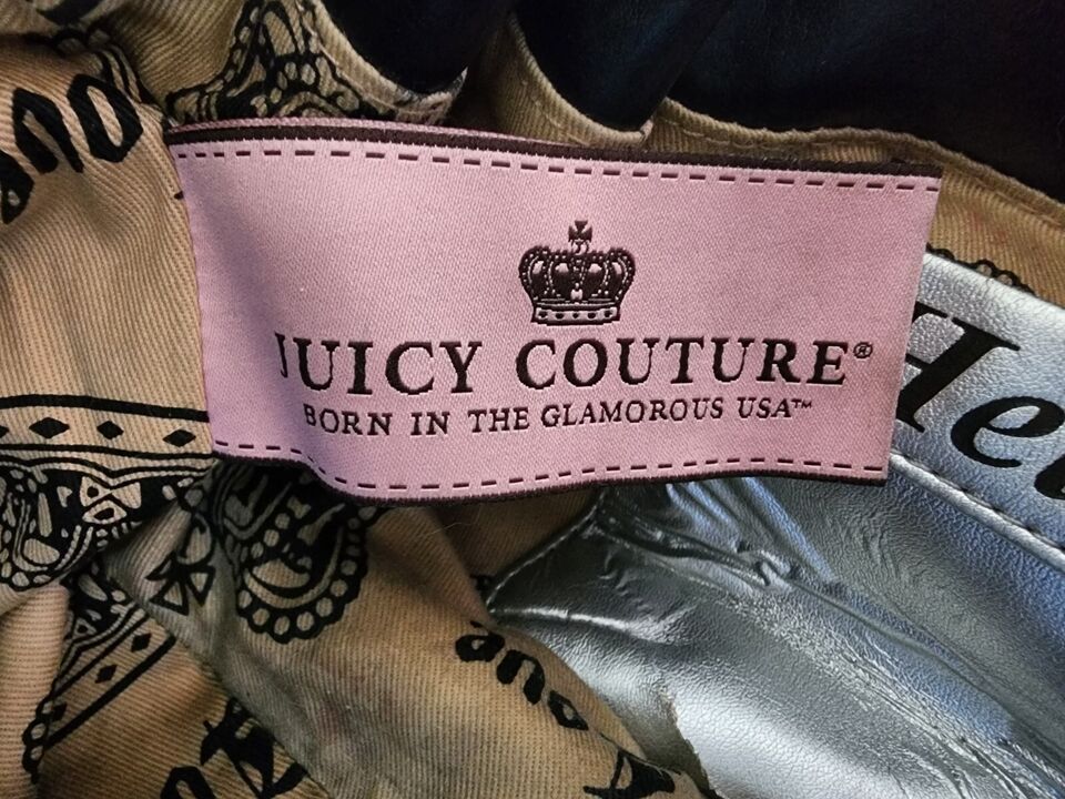 Vintage Juicy Couture Brown Velour Baby Fluffy Shoulder Bag Purse Rare