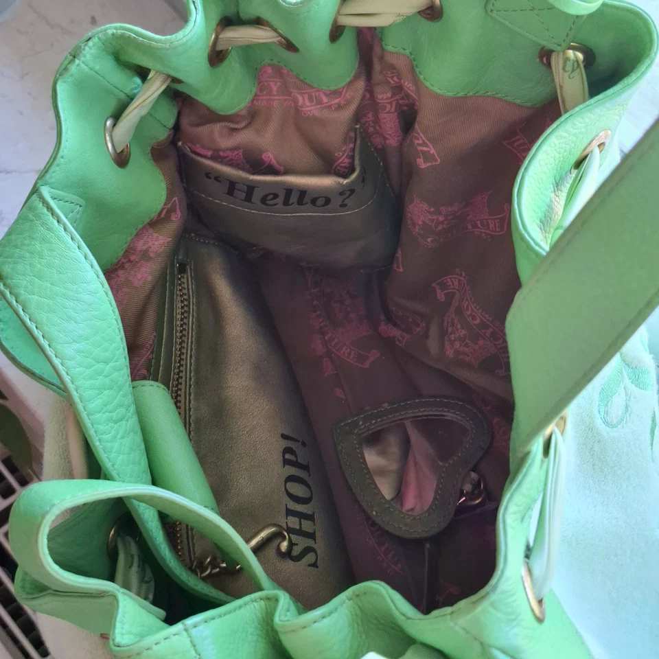 Very Rare Green Vintage Juicy Couture Scottie Dog Daydreamer Bag From 2005 Y2k