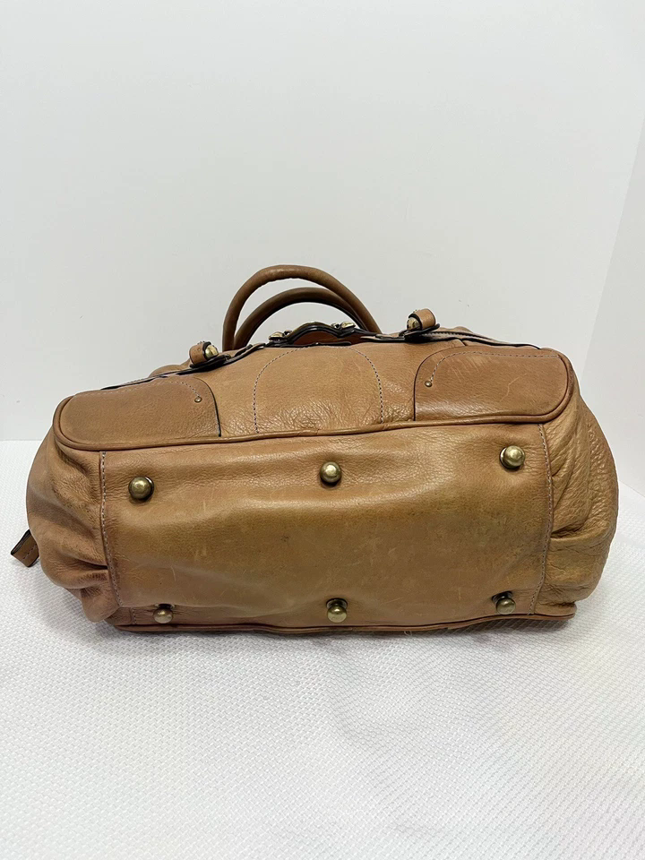 Vintage Juicy Couture Handbag Y2K Hobo Leather Crown Scottie Shield Bag Brown