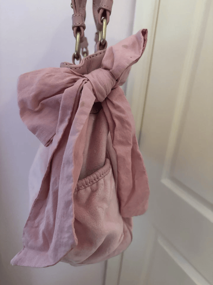 Juicy Couture Rare Vintage Pink Daydreamer Bag & heart charm gold hardware