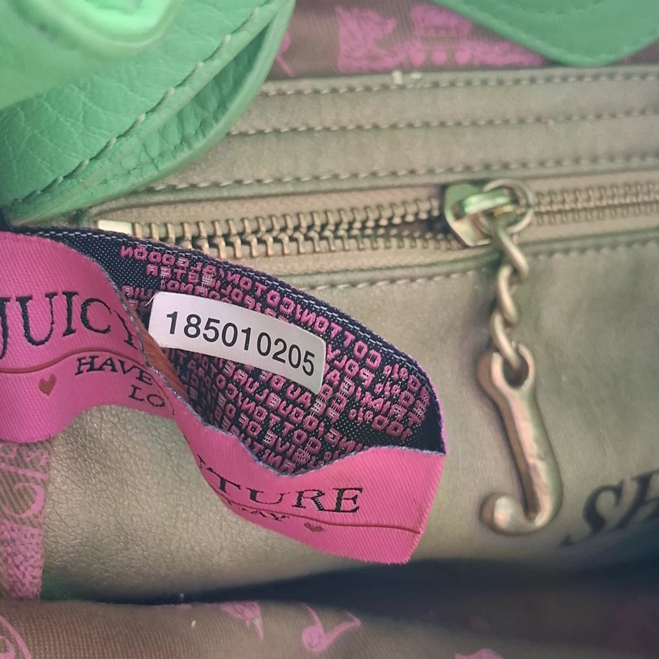 Very Rare Green Vintage Juicy Couture Scottie Dog Daydreamer Bag From 2005 Y2k