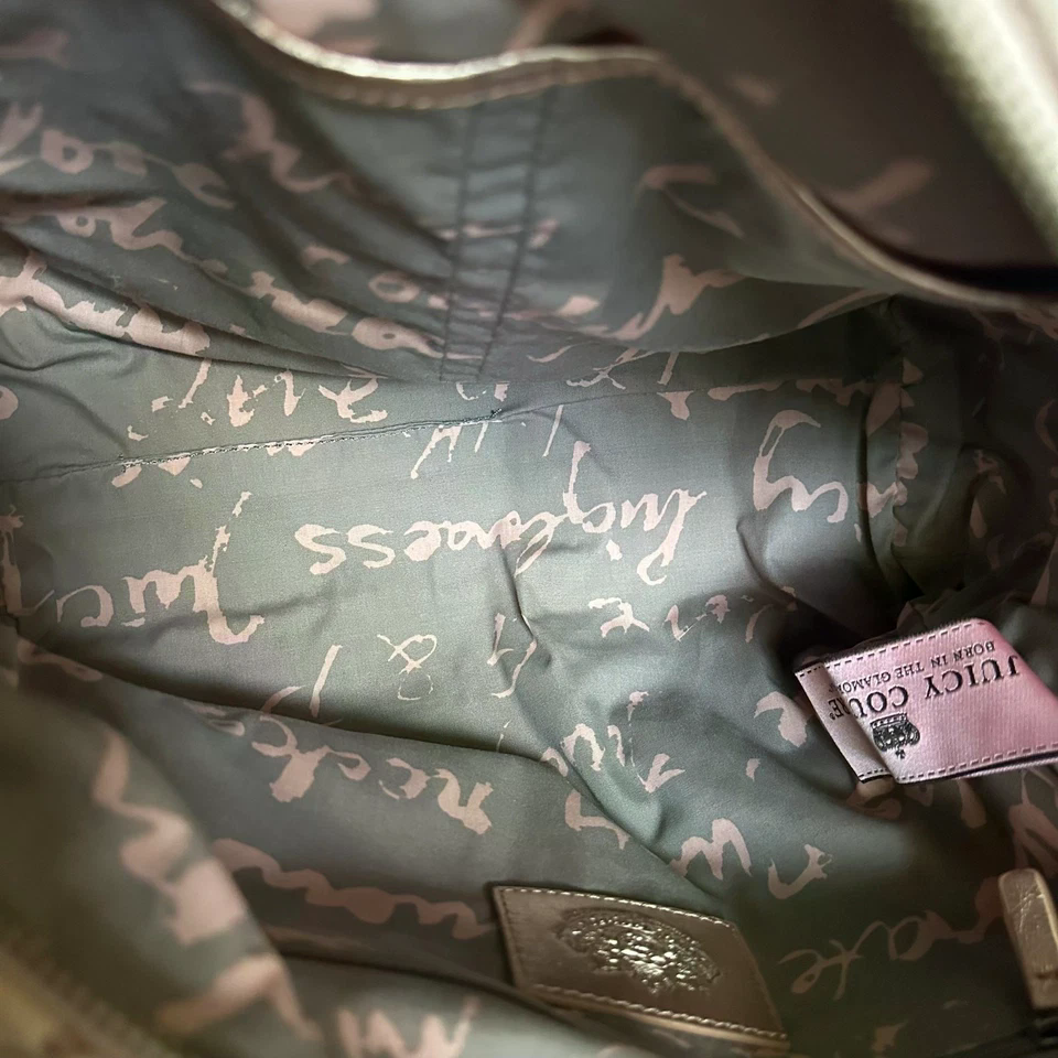 Vintage Y2K Juicy Couture Pink Velour Bowler Bag
