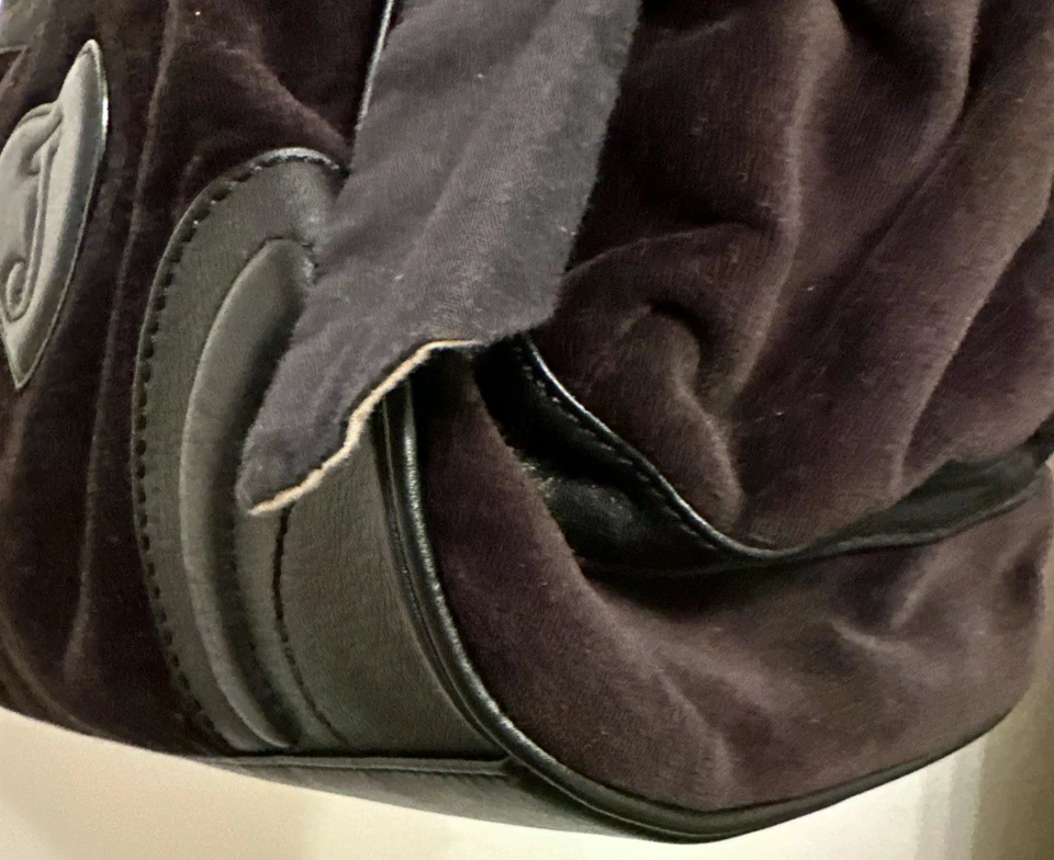 Juicy Couture Daydreamer Bag, Vintage Y2K, Juicy, Scottie Dogs velvet black