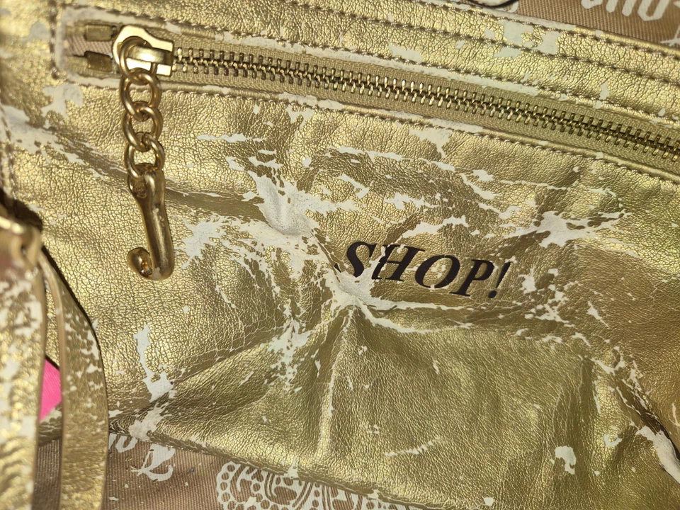 Juicy Couture Vintage Y2K Rare Tan Cream Daydreamer Bag Purse With Daisy Pin
